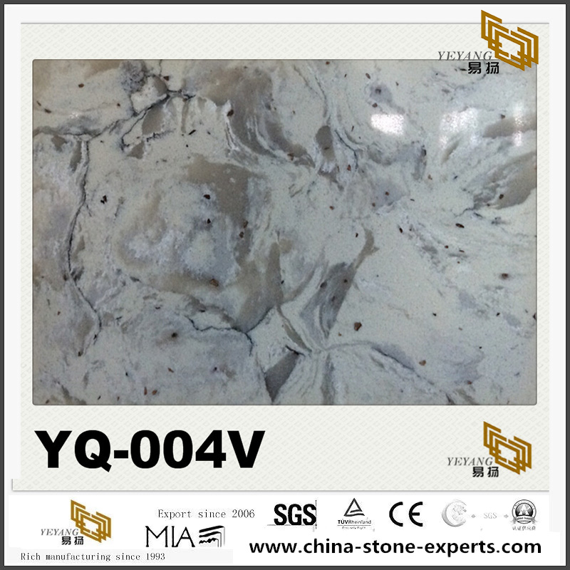 Quartz Aritificial Stone YQ-004V For Worktop