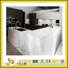 Natural Stone Polished Castro White Marble Countertop for Kitchen/Bathroom (YQC)