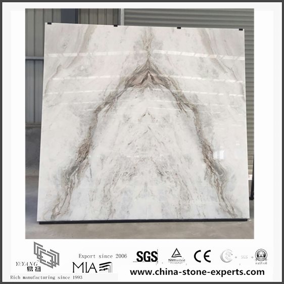 Custom New Arabescato Venato White Marble for Bathroom Vanity tops (YQW-MSA06052001)