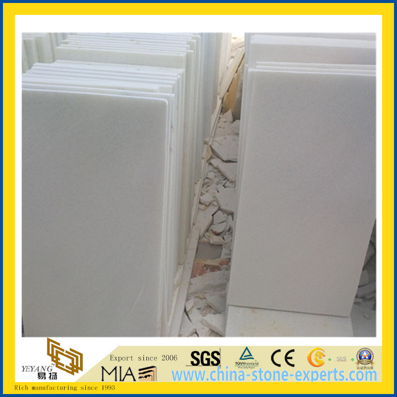Polished Crystal White Marble Flooring Wall Tiles