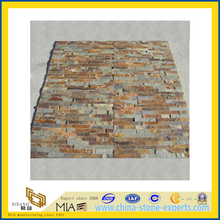 Chinese Natural Culture Stone Mosaic Slate for Wall Cladding (YQA-S1011)