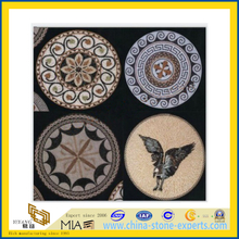 Marble Stone Mosaic Medallion/Waterject for Flooring (YQZ-M)