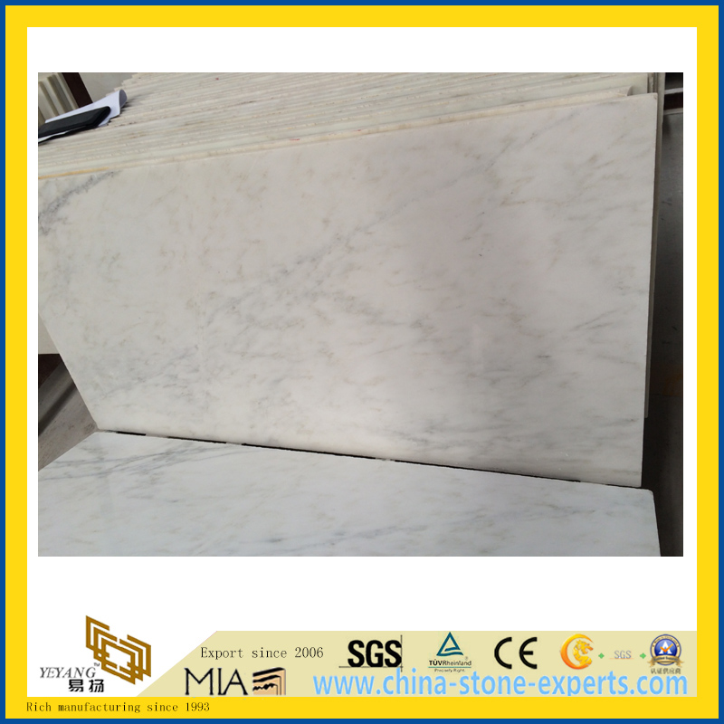 Chinese Snow White Marble Slab for Countertop/Vanity Top/Flooring
