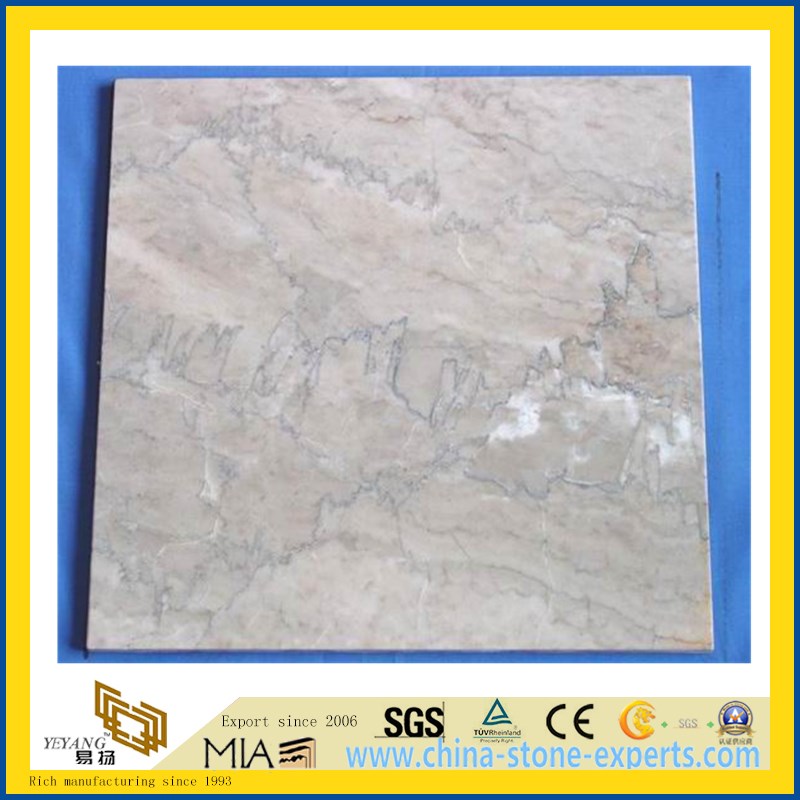Grey Crema Marble Tile for Flooring Decoration