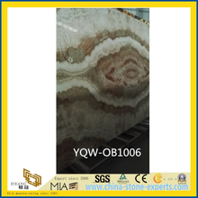 SGS White / Green / Yellow Polished Natural Stone Onyx for Background