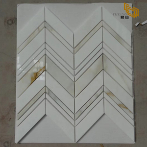 High Quality Fashion Design marble mosaic herringbone tile for Wall Decoration