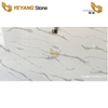 White Marble Look Grey Veins Calacatta Quartz Slab For Bathroom Vanity Top B4041
