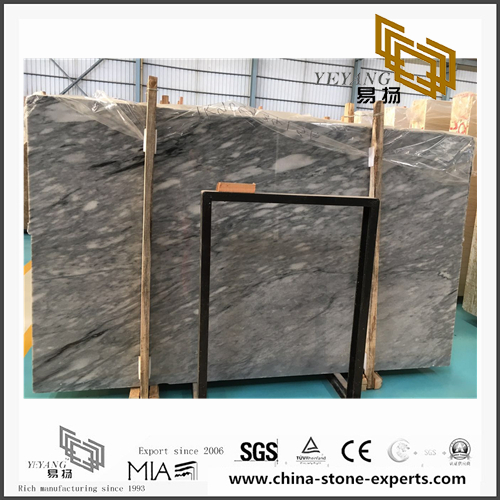 Beautiful High Polished Vemont Grey Marble for Bathroom Background Design & Floor Tiles (YQN-110301）