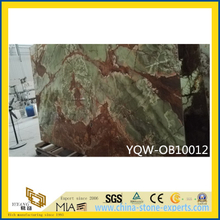 Polished Green/Red Natural Stone Onyx for Home Background