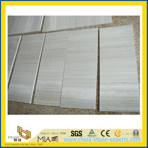 Polished White Wood Graniy Tiles for Wall/Floor Decoration